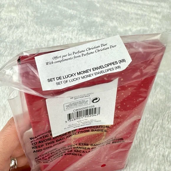 DIOR envelopes red and gold original box Lunar New Year Chinese New Year! NEW - Picture 7 of 7